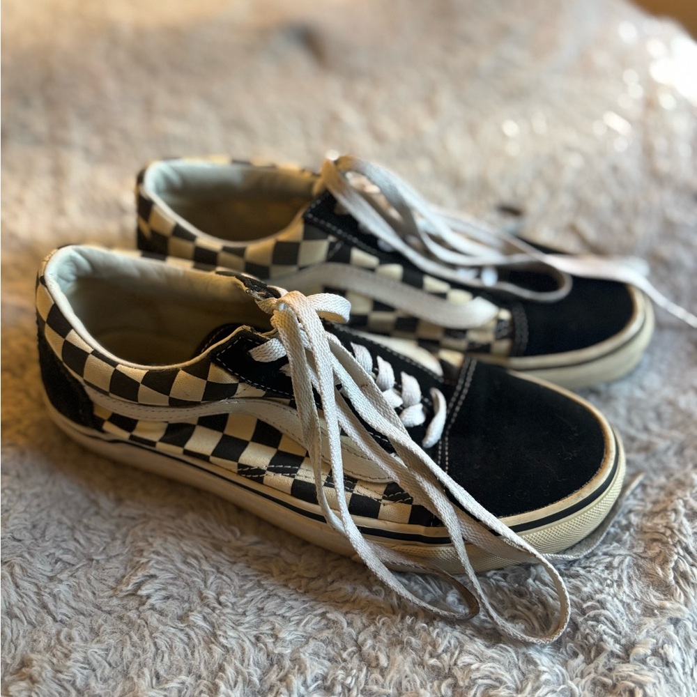 Vans Classic Black and White Checkered Shoes